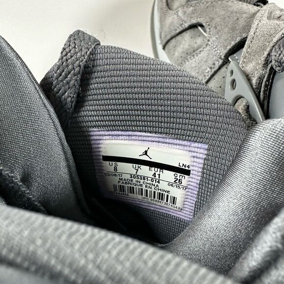 Nike Air Jordan 8 Retro Cool Grey Size 8 305381-014 WOLF GREY main image 7